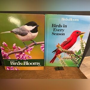 Book set. Lnwot. Birds and blooms.  Super pretty pictures. Spring vibes.